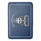 ビーチ航海のハウスファミリーネームエストシップいかり バスマット (正面縦)