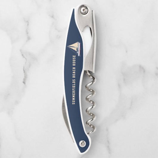 ビーチ航海のハウスファミリーネームボートセイル ソムリエナイフ (裏面)