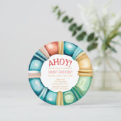 ビーチ航海のブイボーイズ誕生日招待状 シーズンカード (スタンド正面)