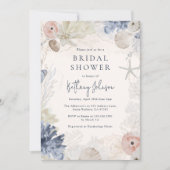 ビーチ航海のブライダルシャワー招待 招待状 (正面)