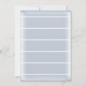 ビーチ航海のボホブルーブライダルシャワー招待 招待状 (裏面)