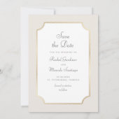 ビーチ航海のロープ結婚式の日付の保存 セーブザデート (裏面)