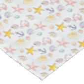 ビーチ航海の海シースターフィッシュボートいかり テーブルクロス (アングル)