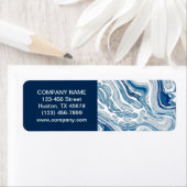 ビーチ航海の海水彩青大理石 ラベル (インサイチュ)