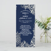 ビーチ航海の王室のブルーウェディングプログラム プログラム (スタンド正面)