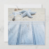 ビーチ航海の男の赤ちゃんシャワー招待状 招待状 (裏面)