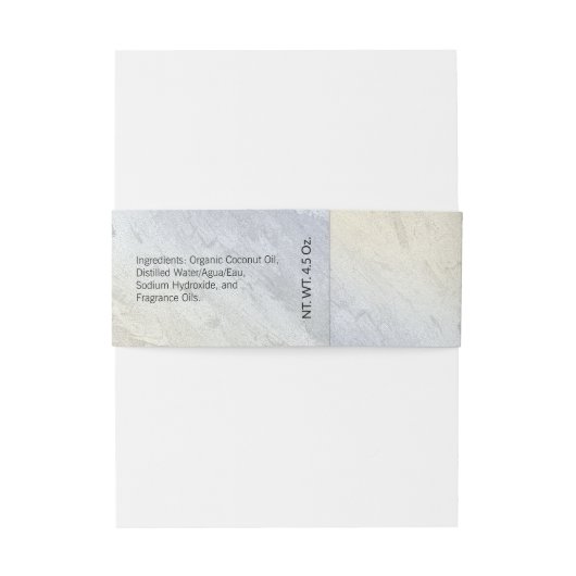 ビーチ航海の/死海塩粘土手作り石鹸 招待状ベリーバンド (裏面例)