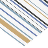 ビーチ色のストライプ ロングテーブルランナー (コーナー)