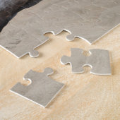 ビーチ花と流木 ジグソーパズル (側面)