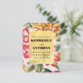 ビーチ花の宛先の保存日付 案内ポストカード (スタンド正面)