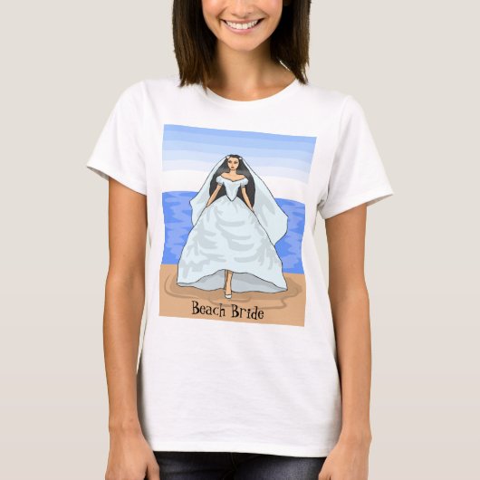 ビーチ花嫁シャツ Tシャツ (正面)