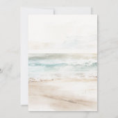 ビーチ花模様キンセアニェラ15th誕生日招待状 招待状 (裏面)