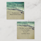 ビーチ芸術的抽象芸術波沿岸サロンスパ 予約カード (正面/裏面)