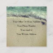 ビーチ芸術的抽象芸術波沿岸サロンスパ 予約カード (裏面)