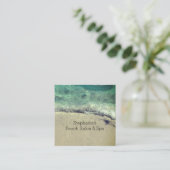 ビーチ芸術的抽象芸術波沿岸サロンスパ 予約カード (スタンド正面)