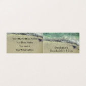 ビーチ芸術的抽象芸術波沿岸サロンスパ 名刺 (外部フラット)