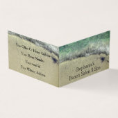 ビーチ芸術的抽象芸術波沿岸サロンスパ 名刺 (外部)