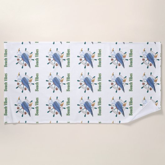 ビーチ菌 ビーチタオル (正面)