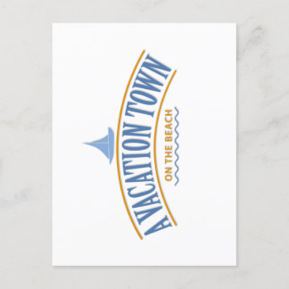 ビーチ葉書のバケーションタウン ポストカード