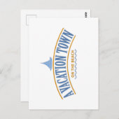 ビーチ葉書のバケーションタウン ポストカード (正面/裏面)