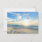 ビーチ葬サンキューカード |記念カード サンキューカード (裏面)