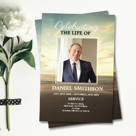 ビーチ葬儀サービスプログラム生活お祝い チラシ