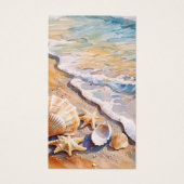 ビーチ葬儀シーシェルズメモリアル祈りの言葉カード (正面)