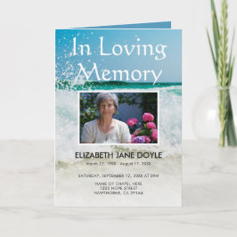 ビーチ葬儀プログラム |サービスの順序 プログラム