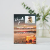 ビーチ葬儀悔やみや弔慰写真 サンキューカード (スタンド正面)