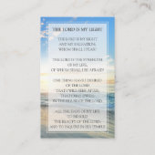 ビーチ葬儀祈りの言葉カード |愛するメモリ内 名刺 (裏面)