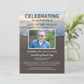 ビーチ葬儀 |お祝いの写真 招待状 (スタンド正面)