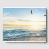 ビーチ葬式ゲストブック | 愛情に満ちた思い出で ゲストブック (裏面)