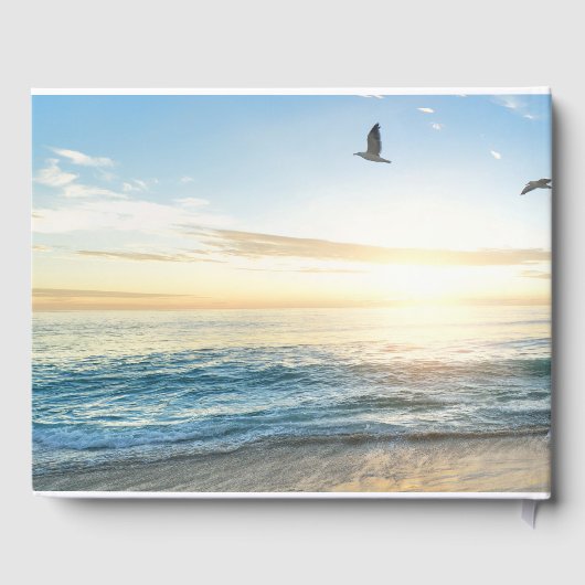 ビーチ葬式ゲストブック | 愛情に満ちた思い出で ゲストブック (裏面)