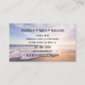 ビーチ葬祭火葬サービス名刺 名刺 (裏面)