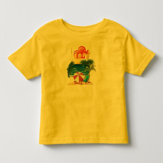 ビーチ衣服 トドラーTシャツ (正面)