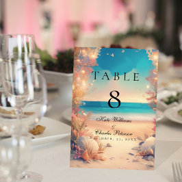 ビーチ表の番号 テーブルナンバー