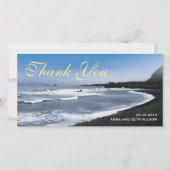 ビーチ表示ありがとうフォトカード サンキューカード (正面)