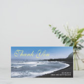 ビーチ表示ありがとうフォトカード サンキューカード (スタンド正面)