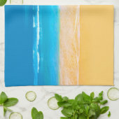 ビーチ表示 キッチンタオル (折り畳み)