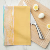 ビーチ表示 キッチンタオル (四つ折り)