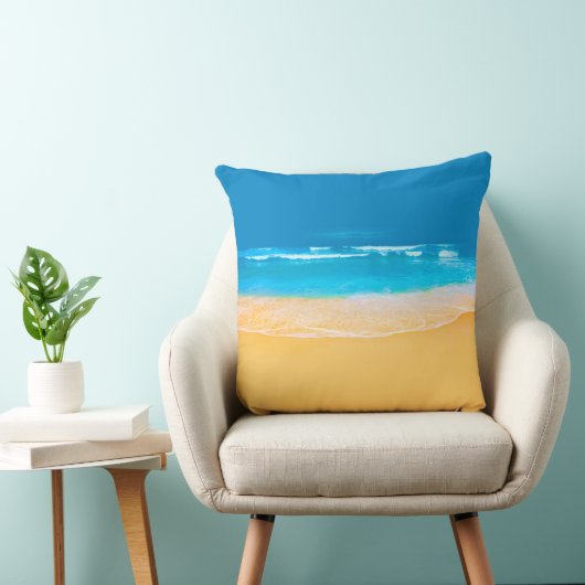 ビーチ表示 クッション (椅子)
