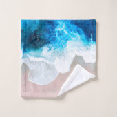 ビーチ表示 バスタオルセット (ウォッシュタオル)