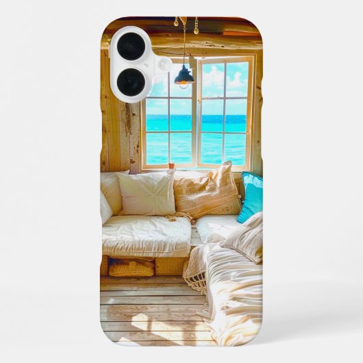 ビーチ表示 iPhoneケース (裏面)