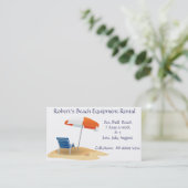 ビーチ装置の家のレンタル 名刺 (スタンド正面)