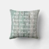 ビーチ規則素朴 クッション (裏面)