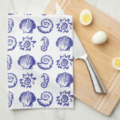 ビーチ記号 キッチンタオル (四つ折り)