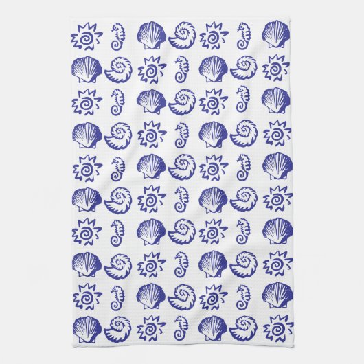 ビーチ記号 キッチンタオル (縦)