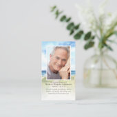 ビーチ記念写真祈りの言葉カード コーリングカード (スタンド正面)