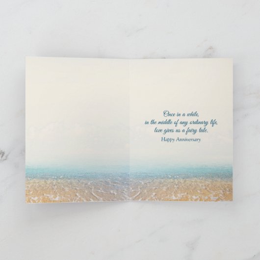 ビーチ記念日 カード (内部)