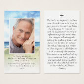 ビーチ記念祈りの言葉カード (正面&裏面)